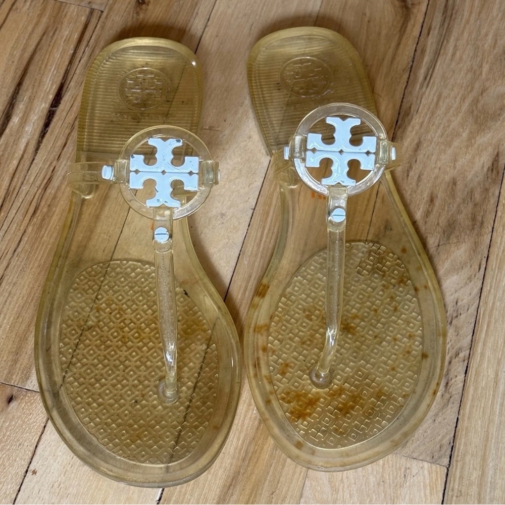 Tory Burch Mini Miller Jelly Thermoplastic polyurethane upper thong Sz 6 Good